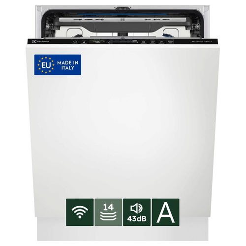 EEZ68600W Serie 800 Lavastoviglie Incasso Totale 14 coperti Classe A 43 dB AirDry SprayZone Wi-Fi (82x60x56 cm) colore Nero