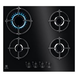 EGG64272K Serie 600 Piano Cottura a Gas 4 Zone StepPower Speed Burners 60cm Nero