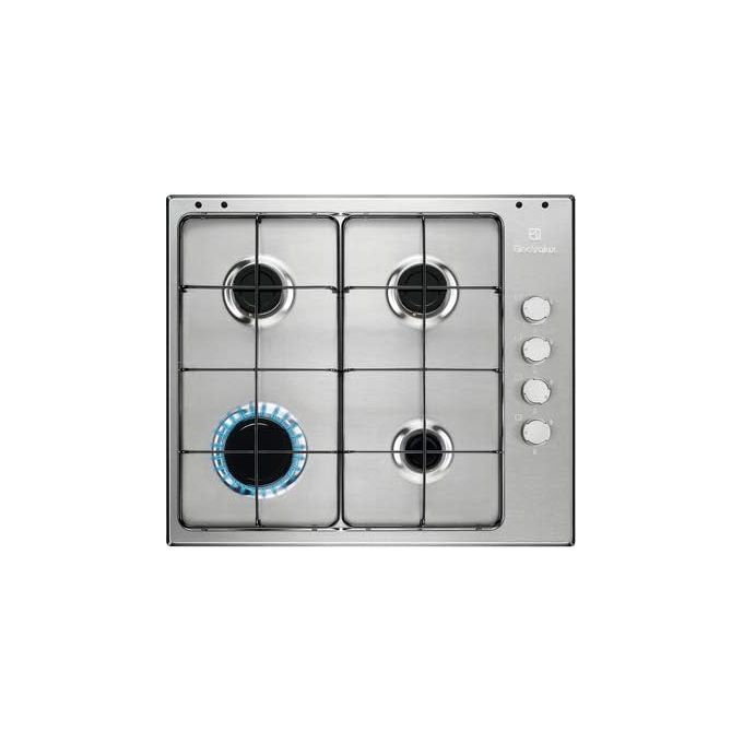 Electrolux EGS6404SX Serie 300 Piano Cottura a Gas 4 Zone 60 cm Acciaio Inox