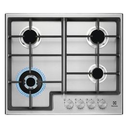 EGS64362X Linea 300 Slim Line Piano Cottura a Gas 4 Zone StepPower Powerful Burner 60cm Inox