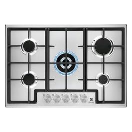 EGS75362X Piano Cottura 5 Fuochi a Gas 75 cm Superficie in Acciaio colore Inox
