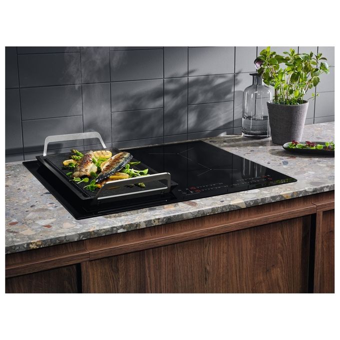 Electrolux EIL63443 Piano Cottura a Induzione 4 Fornelli 59 cm Vetroceramica Nero