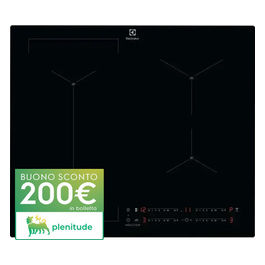 Electrolux EIS62449C Piano Cottura a Induzione serie 700 4 Zone Infinite Hob2Hood Bridge SenseBoil 60 cm Nero