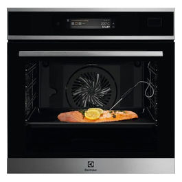 serie 800 EOB9S21WX Forno a vapore SteamBoost da incasso 70 Litri Classe A++ 21 funzioni Wi-Fi 60 cm Termosonda 2 programmi di pulizia Nero/Acciaio Inox Antimpronta