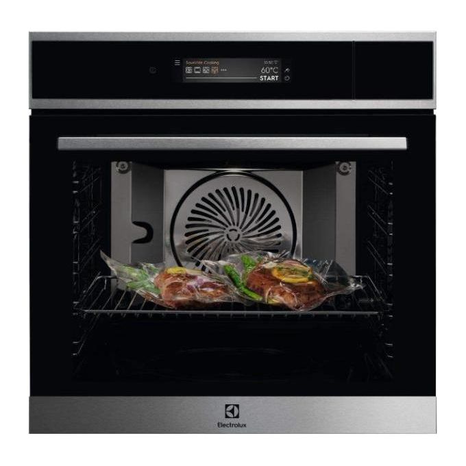 Electrolux EOB9S21WX Forno Elettrico Multifunzione da Incasso 100% Vapore SteamBoost Capacita' 70 Litri Classe energetica A++ 27 programmi Wi-Fi 60 cm Nero/Acciaio Inox Antimpronta