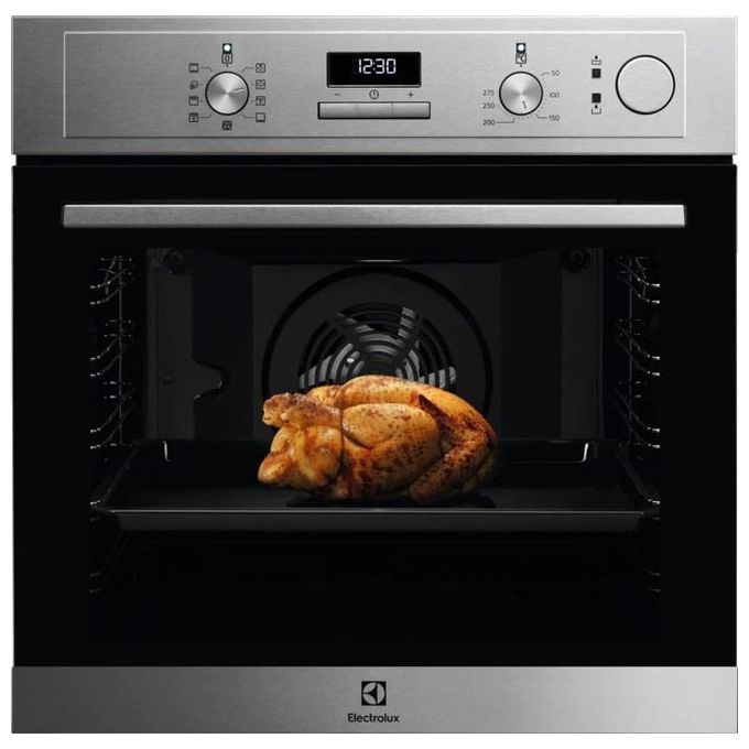 Electrolux EOC3S40X Forno Elettrico Multifunzione da Incasso Vapore SteamCrisp 8 Funzioni Classe energetica A Funzione Pizza 60 cm Inox Antimpronta