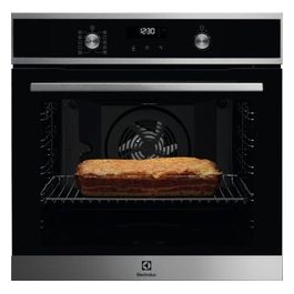 Electrolux EOF6P40X SurroundCook Serie 600 Forno Elettrico Multifunzione da Incasso Pirolitico Capacita' 72 Litri Classe energetica A+ Funzione Pizza 9 Funzioni 60 cm Acciaio Inox