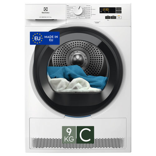 EW6HBG19G PerfectCare 600 – Asciugatrice a Pompa di Calore 9 kg, Classe A++, Tecnologia DelicateCare, Sistema SensiCare, (H85×L60×P66,5 cm), Colore Bianco