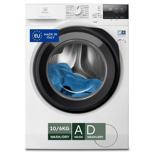EW7W2106G Lavasciuga 106 Kg Classe D Profondità 64 cm Centrifuga 1600 giri Funzione Vapore colore Bianco