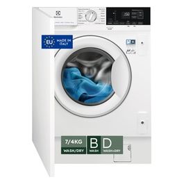 EW7W674BI Lavasciuga da Incasso a Scomparsa Totale Time Manager Capacita' 7/4 Kg Classe energetica E (A) Centrifuga 1600 giri Vapore 819x596x540