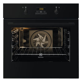 Electrolux FQ93NEV Forno Elettrico Multifunzione da Incasso InfiSpace Capacita' 74 Litri Classe energetica A Display digitale Funzione 60 cm Pizza Nero