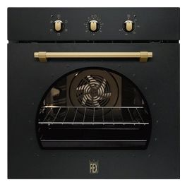 FR53G Forno Elettrico Multifunzione da Incasso Capacita' 74 Litri Classe energetica A Funzione Pizza 60 cm Nero Ghisa