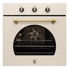 FR53S Forno Multifunzione da Incasso Rustico InfiSpace Capacita' 70 Litri Classe energetica A Funzione Pizza Sabbia Maniglia e Manopole Bronzo