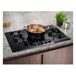 KGG753753K Piano Cottura da Incasso a Gas 5 Fuochi 75 cm colore Nero