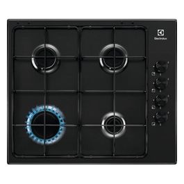 ELECTROLUX KGS6404B Serie 300 Slim side Piano Cottura a gas 4 Fuochi Accensione integrata colore Nero