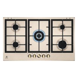 KGS9536RS Piano Cottura a gas Slim 2.0 5 fuochi speed burner 1 bruciatore Wok Griglie in ghisa 90 cm Sabbia