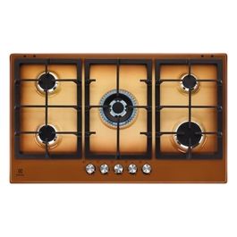KGS9536T Piano Cottura a gas Slim 2.0 5 fuochi speed burner 1 bruciatore Wok Griglie in ghisa 90 cm Terra di Francia