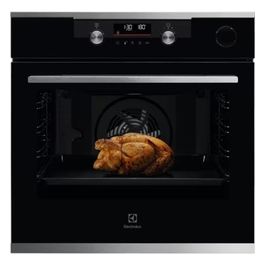 ELECTROLUX KOCDH76X Forno Elettrico da Incasso Ventilato Multifunzione con Grill 72 Litri 60 cm Classe A+  Funzione Pizza e Vapore colore Nero