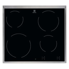 KT6400X Piano Cottura Elettrico 4 Zone Digital Display 60 cm Nero
