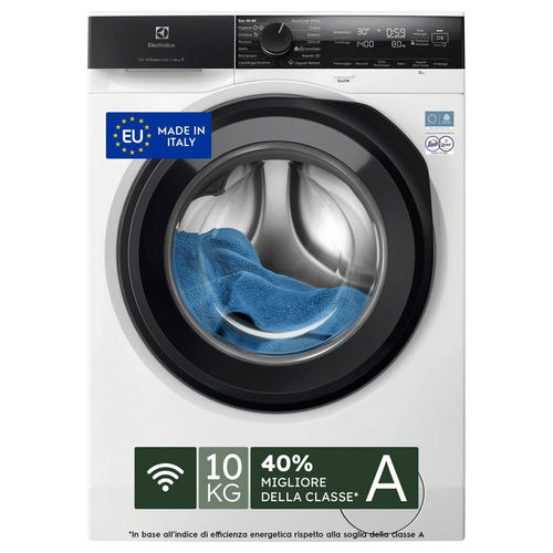 EW7F410Y Lavatrice Frontale 10Kg 1400rpm Classe A-40% SteamCare Bianco (84.7x59.7x63.6 cm)
