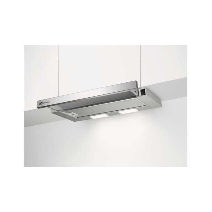 Electrolux LFP216S Cappa a Incasso Classe energetica D 3 Velocita' Sottopensile Illuminazione LED 60 cm Inox