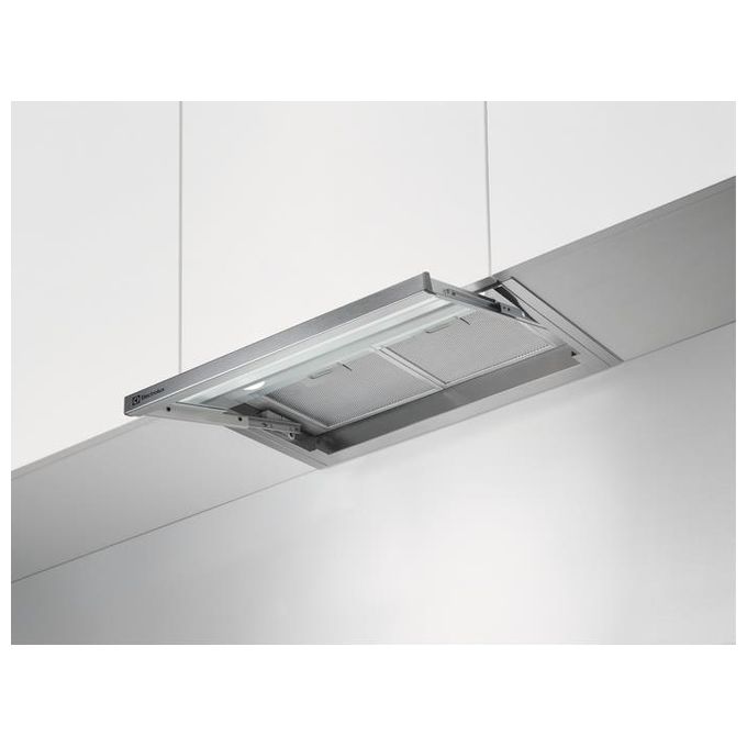 Electrolux LFP326X Cappa Integrata Estraibile Classe energetica D 3 Velocita' Aspirante o Filtrante 60 cm Inox