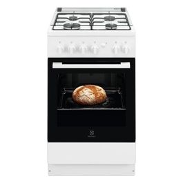 Electrolux LKK500000W Cucina a Gas con Forno Elettrico 4 Fuochi Classe energetica A 60x60 cm Bianco