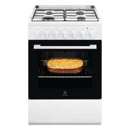 Electrolux LKK600000W Cucina a Gas con Forno Elettrico 4 Fuochi Classe energetica A 60x60 cm Bianco