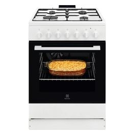 LKK620010W Cucina a libera installazione con piano a gas 4 fuochi forno elettrico ventilato con grill Classe A 60x60 bianco