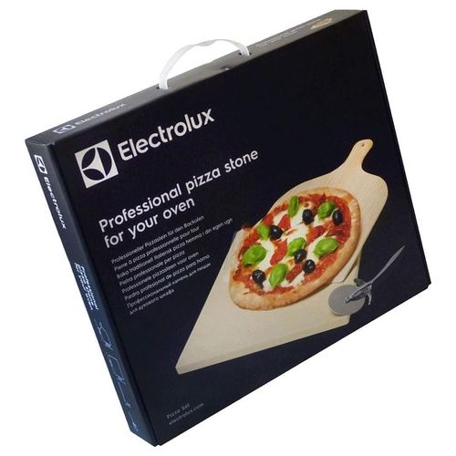 Electrolux Pizza Stone Set Pietra Per Cottura Professionale Al Forno con Pala e Rotella Taglia Pizza