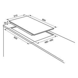 PT960UV Piano Cottura 90cm Terra di Francia 6 Fuochi Griglie Smaltate 3 Corona