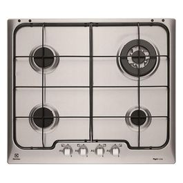 PX640UV Piano Cottura a gas Soft 60 cm 4 Fuochi Bruciatori Fiamma Pura 1 bruciatore Wok Acciaio