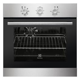 Electrolux REB2107AAX Forno Elettrico Multifunzione da Incasso Ventilato Capacita' 56 Litri Classe energetica A 60 cm Inox Antimpronta