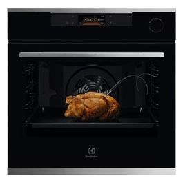 Serie 700 KOCBH39X Forno da Incasso Multifunzione Elettrico 60 cm SteamCrisp Vapore Estetica Vetro Nero con Finiture Inox Antimpronta Classe A