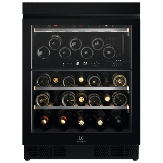 Electrolux EWUD040B8B Serie 800 Cantinetta Vino da incasso 40 bottiglie 2 zone temperatura Classe G 38 dB (82x60x58 cm) colore Nero