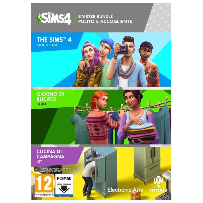 Electronic Arts The Sims 4 Starter Bundle Pulito E Accogliente Ciab per Pc