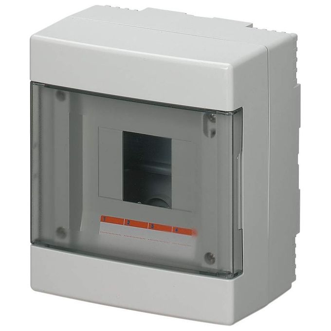 Elettrocanali Centralina da Parete Ip40 Porta Trasparente 4 Moduli