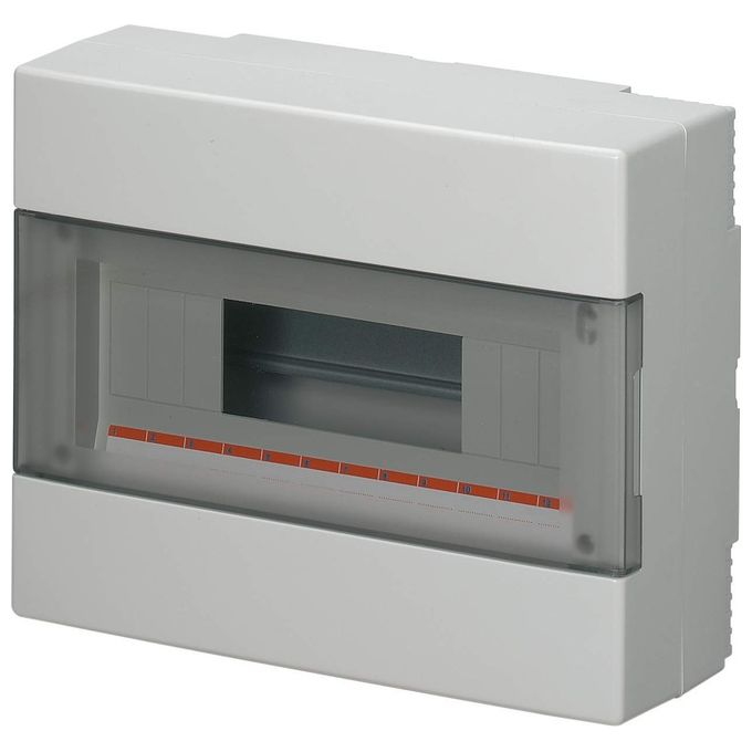 Elettrocanali Centralina da Parete Ip40 Porta Trasparente 12 Moduli