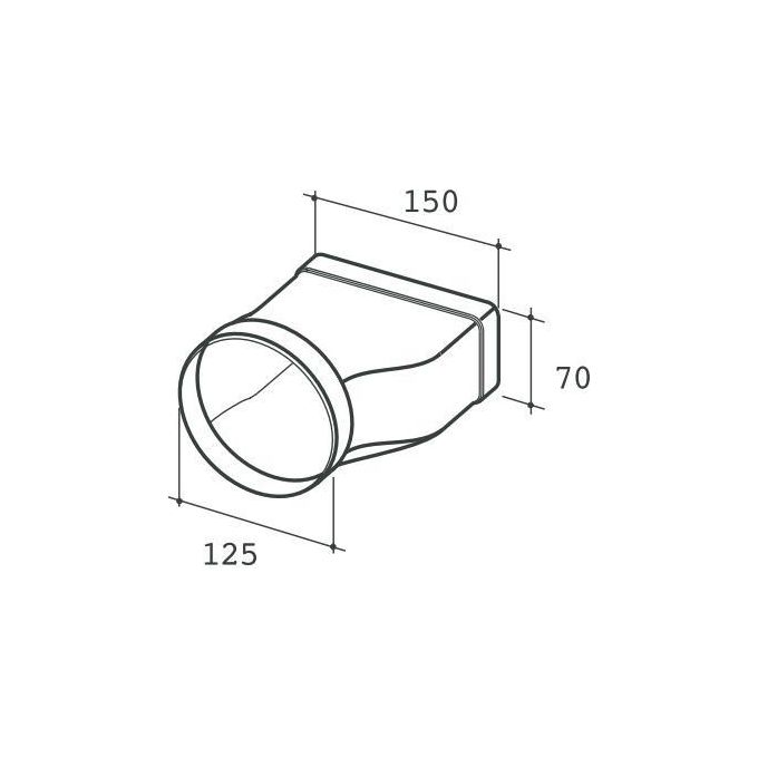 Elica 1052G Giunzione Rettangolare Rotondo