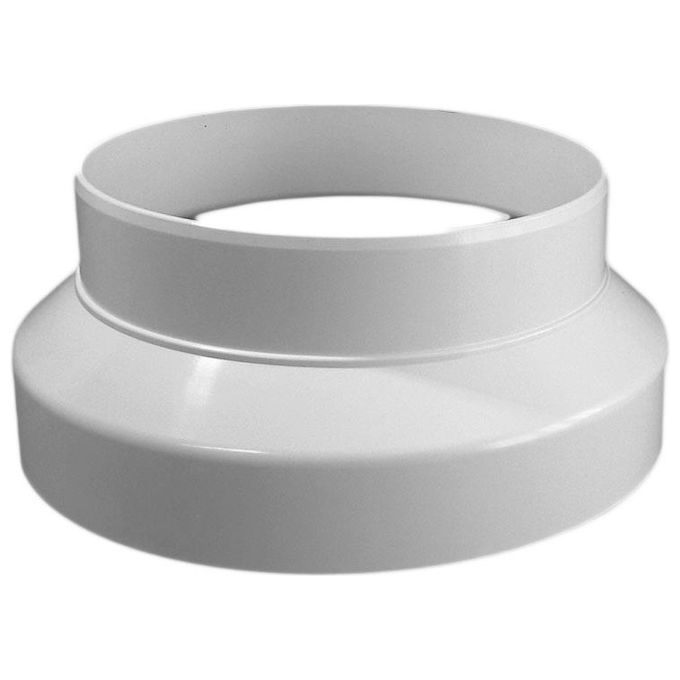 Elica 1052M Raccordo Riduzione Circolare Adattatore Cappa Aspirante Ø 150 125 mm altezza 9 cm colore Bianco