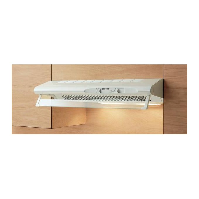 Image of Elica CONCORDE – Cappa sottopensile aspirante 60 cm, 280 m³-h, 69 dB, Controllo a cursore, 3 velocita', Filtro antigrasso in alluminio lavabile, Illuminazione 2x40 W, Bianco