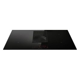 NIKOLATESLA LIBRA BL/F/83 Piano cottura a Induzione con cappa integrata 4 zone 83 cm Vetro Nero + Ghisa PRF0147745 