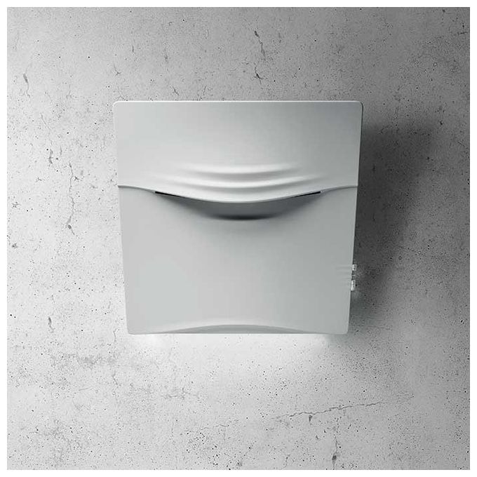 Elica PRF0117448 CONCETTO SPAZIALE WH-F-75 – Cappa a parete filtrante 75 cm, 779 m³-h, Classe A, 54 dB, Controllo touch, 3 velocita', Sensor Technology e illuminazione LED 7 W, Bianco