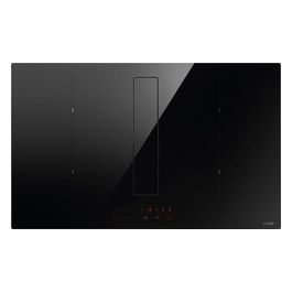 PRF0179476 Nikolatesla Fit Xl BL/A/83 Piano cottura induzione in vetro nero con cappa integrata Versione Aspirante Classe A