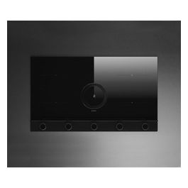 PRF0184546 Nikolatesla Unplugged BL/A/90 Piano cottura induzione in vetro nero con cappa integrata Versione Aspirante Classe A
