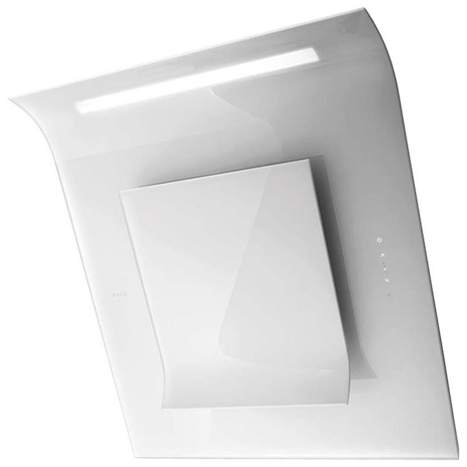Image of Elica PRF0010418B SINFONIA WH-F-80 – Cappa a parete filtrante 80 cm, 755 m³-h, Classe B, 70 dB, Controllo touch, 4 velocita' (3 + intensiva), Filtro antigrasso in alluminio multilayer, Illuminazione neon 2x14 W, Vetro bianco