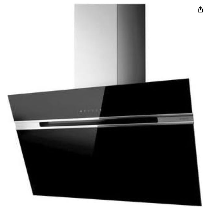 Elica PRF0100991 STRIPE BL-A-90-LX 90 Cappa Aspirante  cm Controllo Touch 3 Velocita' Design Nero