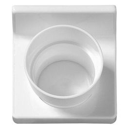 Portabicchiere da bagno in plastica bianco