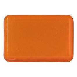 Scatola Portasapone da Appoggio in plastica arancione 11X6