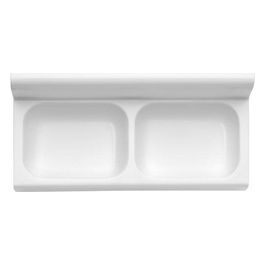 Portasapone da Muro Bianco Doppio Plus Cm 16X6